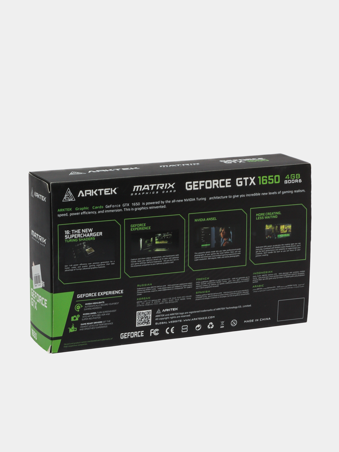 Видеокарта Arktek GTX 1650 4 GB/128