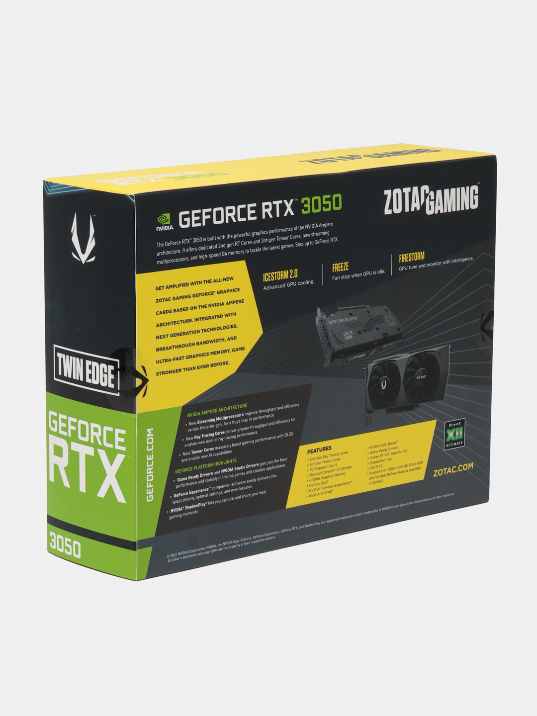 Видеокарта Zotac RTX 3050 8 GB/128