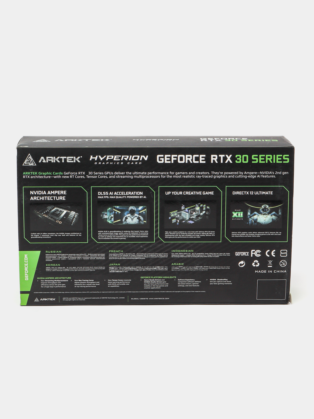 Видеокарта Arktek RTX 3050 8 GB/128