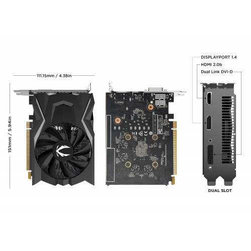 Zotac - 4GB GeForce GTX1650 128Bit GDDR5 (распродажа)